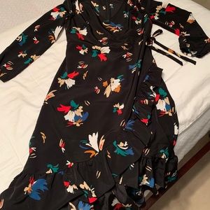 Long sleeve ruffle dress